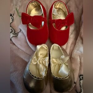 Red Baby Shoes with Bow